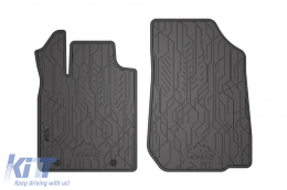 Specific front rubber mats suitable for Frogum NOMAD series for Dacia Duster 2010-2013, Logan 2008-2014, Sandero 2008-2012, 2-piece set, black color - ABFMD6025045