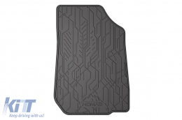Specific front rubber mats suitable for Frogum NOMAD series for Dacia Duster 2010-2013, Logan 2008-2014, Sandero 2008-2012, 2-piece set, black color-image-6256392
