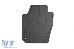 Specific front rubber mats suitable for Frogum NOMAD series for Seat Ibiza 2008-2017, Skoda Fabia 2014-2022, 2-piece set, black color-image-6256458