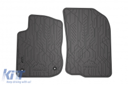 Specific front rubber mats suitable for Frogum NOMAD series for Peugeot 208 2012-2019, Peugeot 2008 2013-2019, 2-piece set, black color - ABFMP6025060