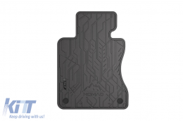 Specific front rubber mats suitable for Frogum NOMAD series for BMW 5 Series E60 sedan, E61 wagon 2003-2010, 2-piece set, black color-image-6256532
