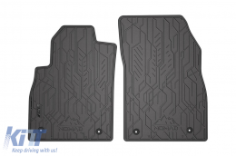 image-1-Specific front rubber mats suitable for Frogum NOMAD series for Opel Astra J 2009-2020, Cascada 2013-2019, Chevrolet Cruze 2008-2016, Orlando 2010-2018, 2-piece set, black color