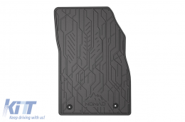 Specific front rubber mats suitable for Frogum NOMAD series for Opel Astra J 2009-2020, Cascada 2013-2019, Chevrolet Cruze 2008-2016, Orlando 2010-2018, 2-piece set, black color-image-6256554