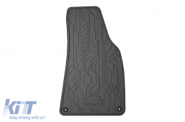 Specific front rubber mats suitable for Frogum NOMAD series for Audi A4 B6 2000-2006, A4 B7 2004-2008, Seat Exeo 2008-2013, 2-piece set, black color-image-6256600