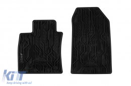Specific front rubber mats suitable for Frogum NOMAD series for Renault Clio 2016-2021, 2-piece set, black color - ABFMR6025074