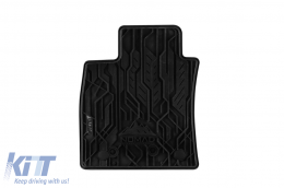 Specific front rubber mats suitable for Frogum NOMAD series for Renault Clio 2016-2021, 2-piece set, black color-image-6256606