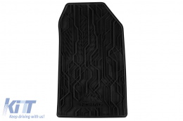 Specific front rubber mats suitable for Frogum NOMAD series for Renault Clio 2016-2021, 2-piece set, black color-image-6256607