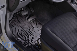 Specific front rubber mats suitable for Frogum NOMAD series for Renault Clio 2016-2021, 2-piece set, black color-image-6256612