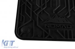 Specific front rubber mats suitable for Frogum NOMAD series for Renault Clio 2016-2021, 2-piece set, black color-image-6256616