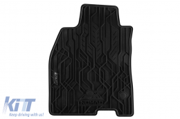 Specific front rubber mats suitable for Frogum NOMAD series for Renault Megane 2008-2016, 2-piece set, black color-image-6256620