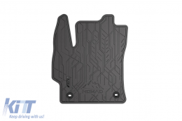 Specific front rubber mats suitable for Frogum NOMAD series for Suzuki Swace after 2020, Toyota Corolla after 2018, 2-piece set, black color-image-6256664