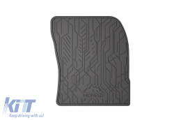 Specific front rubber mats suitable for Frogum NOMAD series for Suzuki Swace after 2020, Toyota Corolla after 2018, 2-piece set, black color-image-6256665