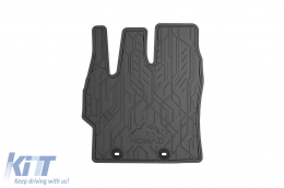 Specific front rubber mats suitable for Frogum NOMAD series for Mazda 2 Hybrid after 2022, Toyota Yaris after 2020, Yaris Cross after 2021, 2-piece set, black color-image-6256678