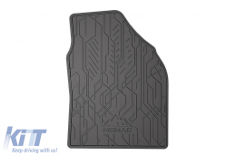 Specific front rubber mats suitable for Frogum NOMAD series for Mazda 2 Hybrid after 2022, Toyota Yaris after 2020, Yaris Cross after 2021, 2-piece set, black color-image-6256679