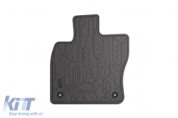 Specific front rubber mats suitable for Frogum NOMAD series for Seat Ateca after 2016, Karoq after 2017, Volkswagen T-Roc after 2017, 2-piece set, black color-image-6256743