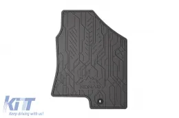 Specific front rubber mats suitable for Hyundai ix35 2009-2015, Kia Sportage 2010-2015, 2-piece set, black color-image-6256475