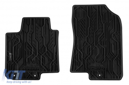 Specific front rubber mats suitable for Hyundai i20 2014-2020, after 2020, 2-piece set, black color-image-6256706