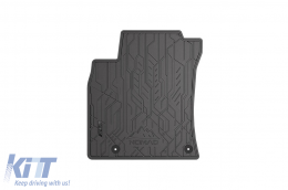 Specific front rubber mats suitable for Hyundai i30 after 2017, 2-piece set, black color-image-6256758