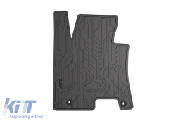 Specific front rubber mats suitable for Kia Ceed 2012-2018, 2-piece set, black color from Frogum NOMAD series-image-6256481