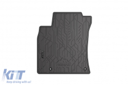 Specific front rubber mats suitable for Kia Ceed after 2018, 2-piece set, black color-image-6256641