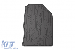 Specific front rubber mats suitable for Kia Ceed after 2018, 2-piece set, black color-image-6256642