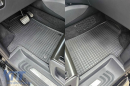 Specific front rubber mats suitable for Mercedes Vito W447 after 2014, 2-piece set, black color-image-6243389