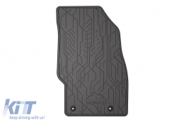 Specific front rubber mats suitable for Opel Adam 2012-2019, Corsa D 2006-2014, 2-piece set, black color from Frogum NOMAD series-image-6256562