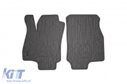 image-4-Specific front rubber mats suitable for Opel Astra G 1998-2009, 2-piece set, black color