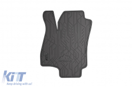 Specific front rubber mats suitable for Opel Astra G 1998-2009, 2-piece set, black color-image-6256576