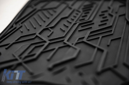 Specific front rubber mats suitable for Opel Astra G 1998-2009, 2-piece set, black color-image-6256579