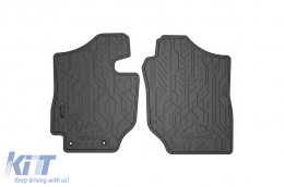 Specific front rubber mats suitable for Suzuki Jimny after 2018, 2-piece set, black color-image-6256656