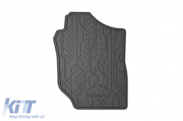 Specific front rubber mats suitable for Suzuki Jimny after 2018, 2-piece set, black color-image-6256658