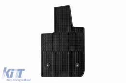 Specific front rubber mats suitable for Volkswagen T7 after 2021 with 2 seats, 2-piece set, black color-image-6244048