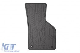 Specific front rubber mats suitable for Volkswagen Passat B6 2005-2010, B7 2010-2014, CC 2008-2012, 2-piece set, black color-image-6256414
