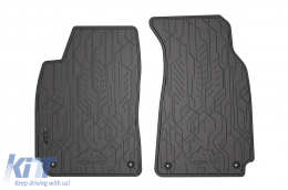 Specific front rubber mats suitable for Volkswagen Passat B5 1996-2005, 2-piece set, black color - ABFMV6025050