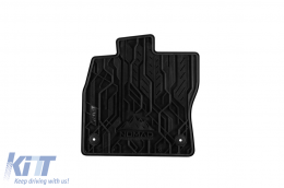 Specific front rubber mats suitable for Volkswagen Passat B8 2014-2022, 2-piece set, black color-image-6256692