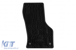 Specific front rubber mats suitable for Volkswagen Passat B8 2014-2022, 2-piece set, black color-image-6256693