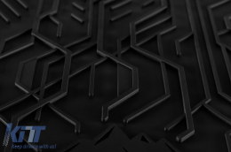 Specific front rubber mats suitable for Volkswagen Passat B8 2014-2022, 2-piece set, black color-image-6256703