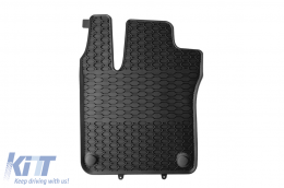 Specific rubber front mats suitable for Smart ForTwo 2007-2014, 2-piece set, black color-image-6250305
