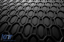 Specific rubber front mats suitable for Smart ForTwo 2007-2014, 2-piece set, black color-image-6250307