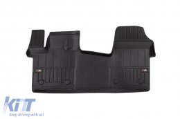 Specific rubber mat from Frogum 3D ProLine series suitable for Volkswagen Multivan IV, for first-row seats, after 2021, 1 piece, black color, with 24-month warranty-image-6224463