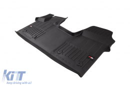 Specific rubber mat from Frogum 3D ProLine series suitable for Volkswagen Multivan IV, for first-row seats, after 2021, 1 piece, black color, with 24-month warranty-image-6224465