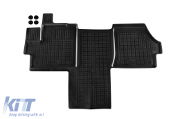 Specific rubber mat suitable for Citroen Jumper, Fiat Ducato 2006-2021, e-Ducato, Opel Movano after 2021, Peugeot Boxer 2006-2021, after 2021, 1-piece set, black color - ABFMC6016241