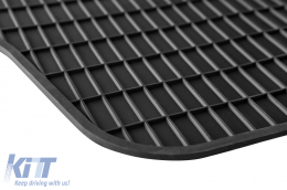 Specific rubber mat suitable for Citroen Jumper, Peugeot Boxer, Fiat Ducato after 2006, 1-piece set, black color-image-6227774
