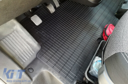 Specific rubber mat suitable for Citroen Jumper, Peugeot Boxer, Fiat Ducato after 2006, 1-piece set, black color-image-6227775