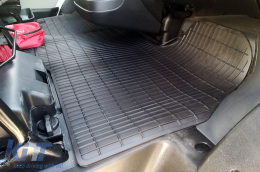 Specific rubber mat suitable for Citroen Jumper, Peugeot Boxer, Fiat Ducato after 2006, 1-piece set, black color-image-6227778