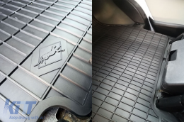 Specific rubber mat suitable for Citroen Jumper, Peugeot Boxer, Fiat Ducato after 2006, 1-piece set, black color-image-6227780