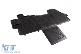 Specific rubber mat suitable for Fiat Ducato 2006-2014, Ducato after 2021, e-Ducato after 2021, 1-piece set, black color-image-6243003