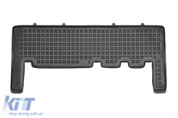 Specific rubber mat suitable for Ford Tourneo Custom 2013-2018, for second row seats, 1-piece set, black color - ABFMF6016067