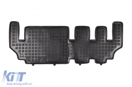 Specific rubber mat suitable for Ford Tourneo Custom 2013-2018, for third row seats, 1-piece set, black color - ABFMF6016068